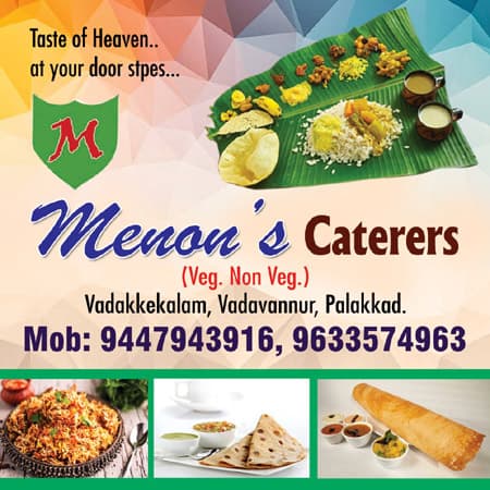 Menon’s caterers Palakkad veg and non veg catering service